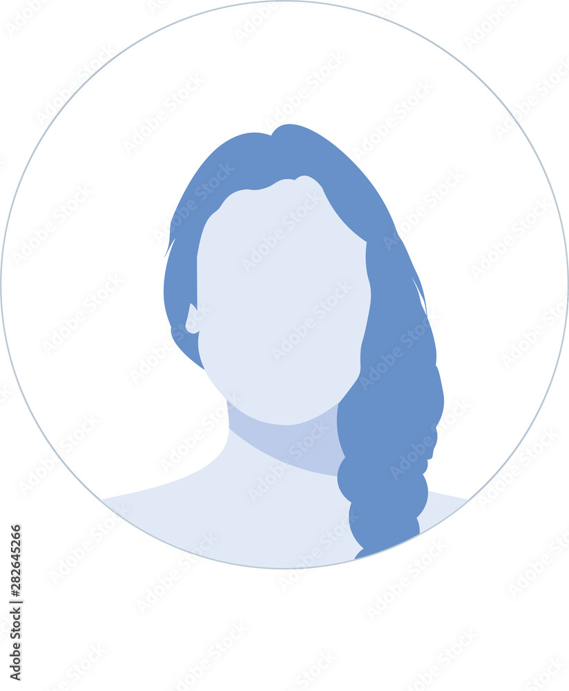 Hand drawn,modern, woman Avatar profile icon (or portrait icon). User flat  avatar icon, sign, profile female symbol design illustration Stock Vector |  Adobe Stock, image size:824x1000