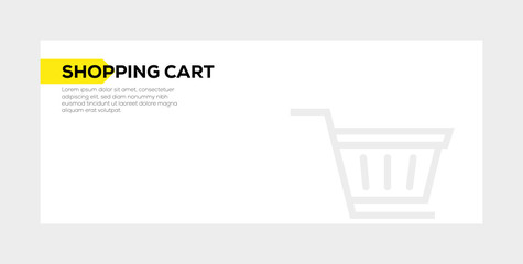 Sticker - SHOPPING CART BANNER CONCEPT