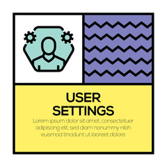 Poster - USER SETTINGS ICON CONCEPT