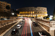 Strisce di luci al Colosseo