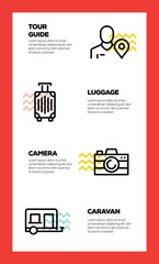 Canvas Print - TRAVEL LINE ICON CONCEPT