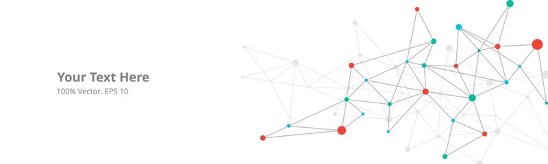 Futuristic crypto blockchain illustration. Vector global creative social network. Abstract polygonal background with lines and dots