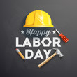 © dosunets - Happy Labor Day banner. Design template. Vector illustration