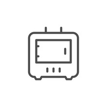 Wood Burning Stove Line Outline Icon