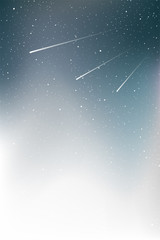 Wall Mural - shooting star in the sky