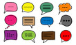 © Елена Нефидова - Chat message set icon. Vector illustration. Eps 10