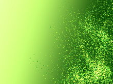 Abstract Fresh Bio Eco Green Sparkling Background With Many Blured Light Bubbles On A Smooth Gradient