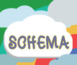© Zofia - Text sign showing Schema. Conceptual photo representation of plan or theory in form of outline or model.