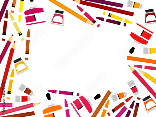 秋の色の画材のイラスト背景素材 Buy This Stock Vector And Explore Similar Vectors At Adobe Stock Adobe Stock