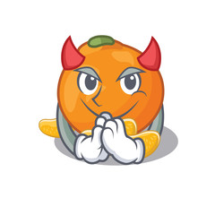 Sticker - Devil tangerine with in the mascot shape