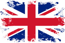 Malowana Flaga Wielkiej Brytanii