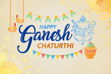 Happy Ganesh chaturthi design