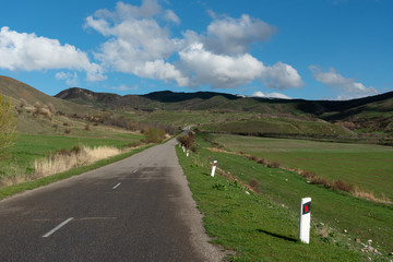 mountain road, highway among the mountains