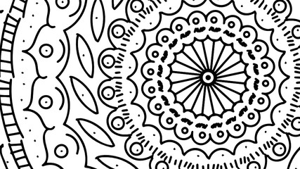  abstract background with floral elements, mandala design