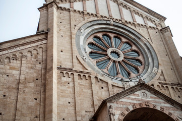 Wall Mural - Detail of an old church in italy