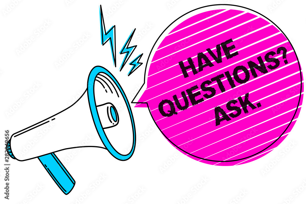 Writing note showing Have Questions question Ask.. Business photo ...