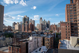 Fototapeta Nowy Jork - Upper East Side in Manhattan from a high up location