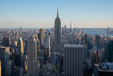 Fototapeta Miasto - Looking South from the top of Manhattans midtown (NYC, USA)