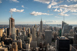 Fototapeta Miasta - Looking South from the top of Manhattans midtown (NYC, USA)