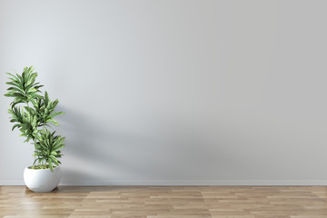 screen empty room interior 3d rendering