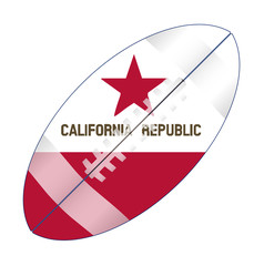 Wall Mural - California State USA Football Flag