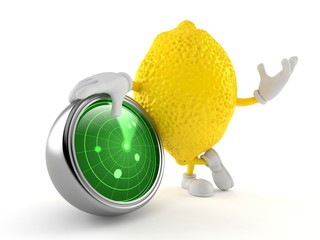 Poster - Lemon character with radar