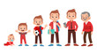 © Colorfuel Studio - man grow life cycle vector