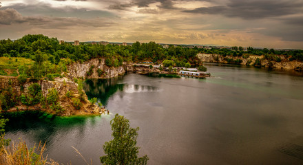 Naklejka na meble Zalew Zakrzówek w Krakowie, Polska