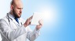 © BillionPhotos.com - Close-up Doctor at hospital working with tablet pc