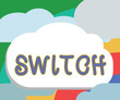 © Zofia - Text sign showing Switch. Conceptual photo device for making and breaking the connection in electric circuit.