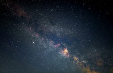milky way over the north atlantic