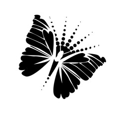 Wall Mural - Abstract stylized butterfly. Vector illustration