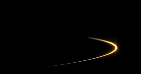 Wall Mural - light spiral painting effect. bright glowing gold light in motion. golden trail for premium luxury p