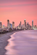 Surfers Paradise skyline Gold Coast australia at sunset