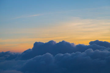 Beautiful sky and clouds before sunset