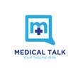 © astara19 - medical talk logo designs icon
