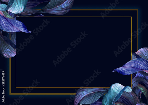 Tropical leaves background