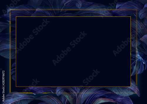 Tropical leaves background