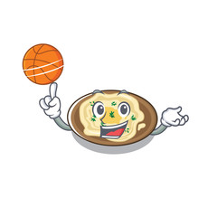 Poster - With basketball hummus is cooked in mascot pan