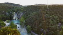 Scenic View Of The Turner Falls In Oklahoma