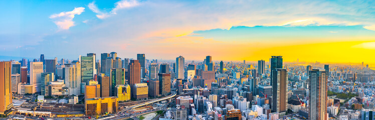 Canvas Print - 大阪・都市風景・パノラマ