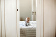 © Tomsickova - Little baby boy, sleeping in big bed in bedroom