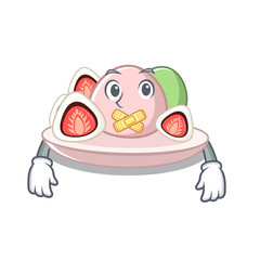 Poster - Silent ichigo daifuku served on mascot bowl