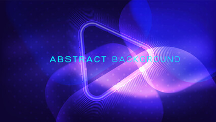 Poster - abstract dynamic flowing wave for landing page or technology background, vector illustration