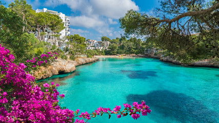 Cala Dor bay at Cala d'Or city, Palma Mallorca Island, Spain