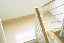House Interior - The Wood Stairs And Handrail