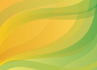 Abstract  vector background with yellow and orange smooth lines