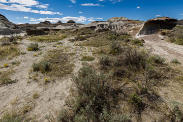 The Badlands of Albert in Canada