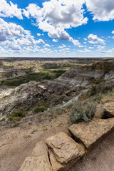 The Badlands of Albert in Canada