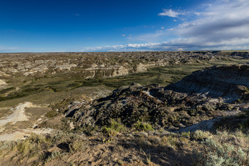 The Badlands of Albert in Canada